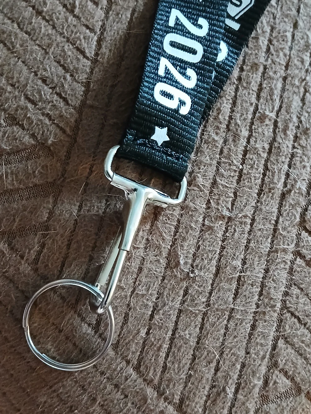 CLASS of 2026 Black & White Graduation Key Holder/ID Tag Lanyard - NWT